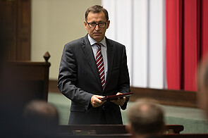 Szarek in the sejm 