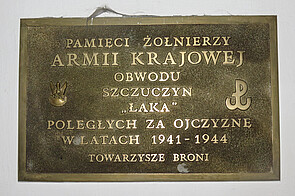 The memorial desk in the Catholic church of Shhuchin, Hrodna region (End of the February 2014)