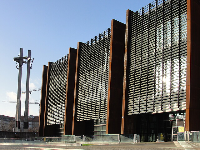 Main entrance of the European Solidarity Centre 